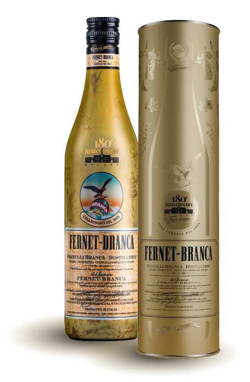 Fernet Branca Special edition landing page Bottiglia + latta
