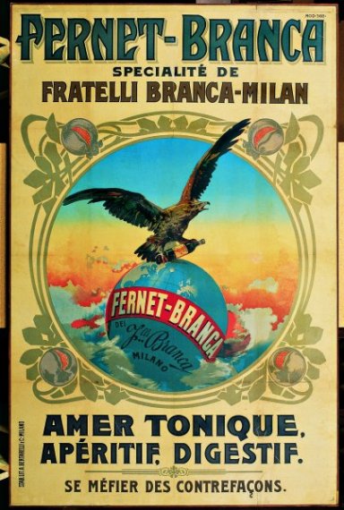 Fernet-Branca digestivo poster